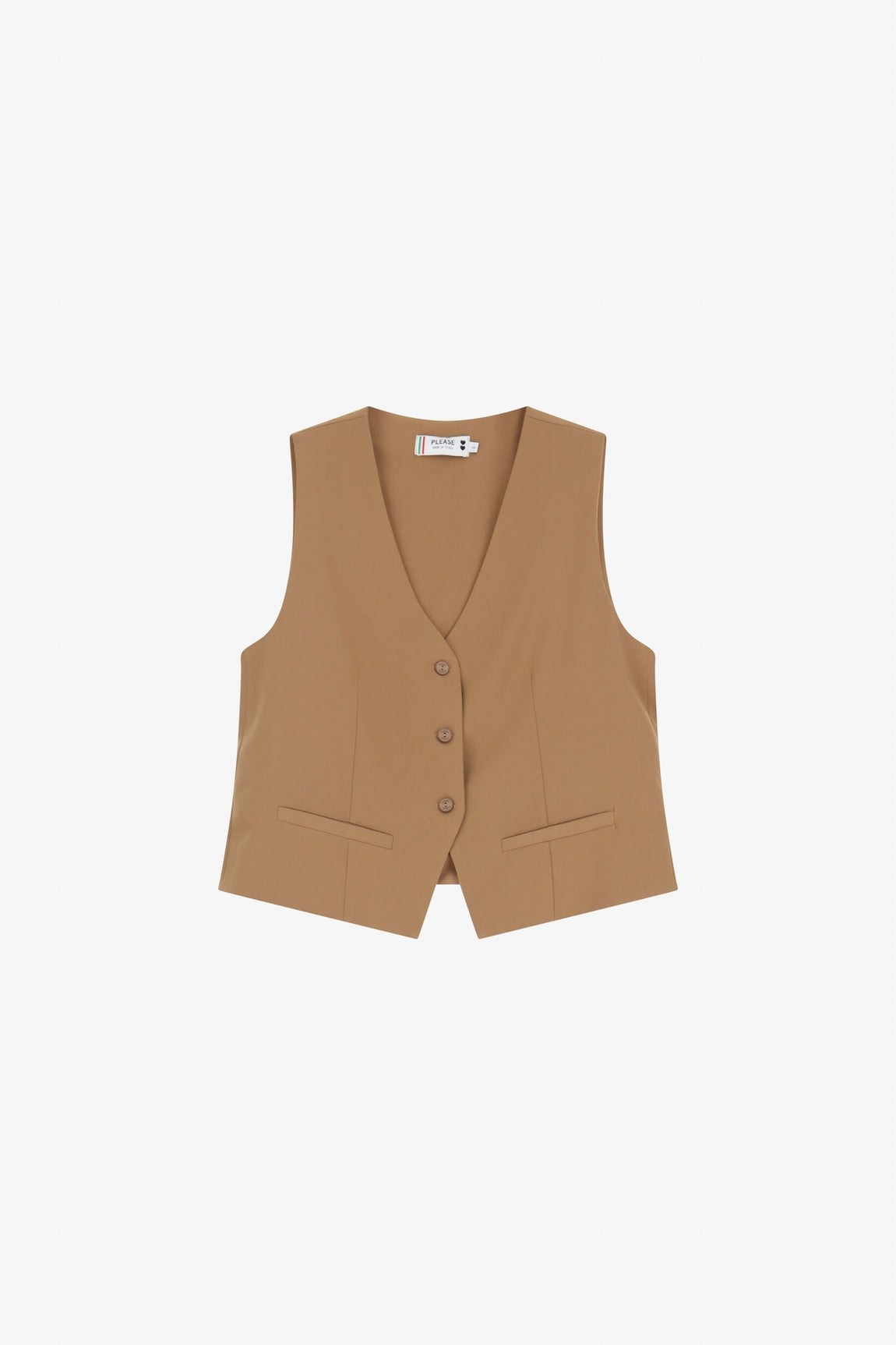 Please Gilet Cammello L0c9bu5000