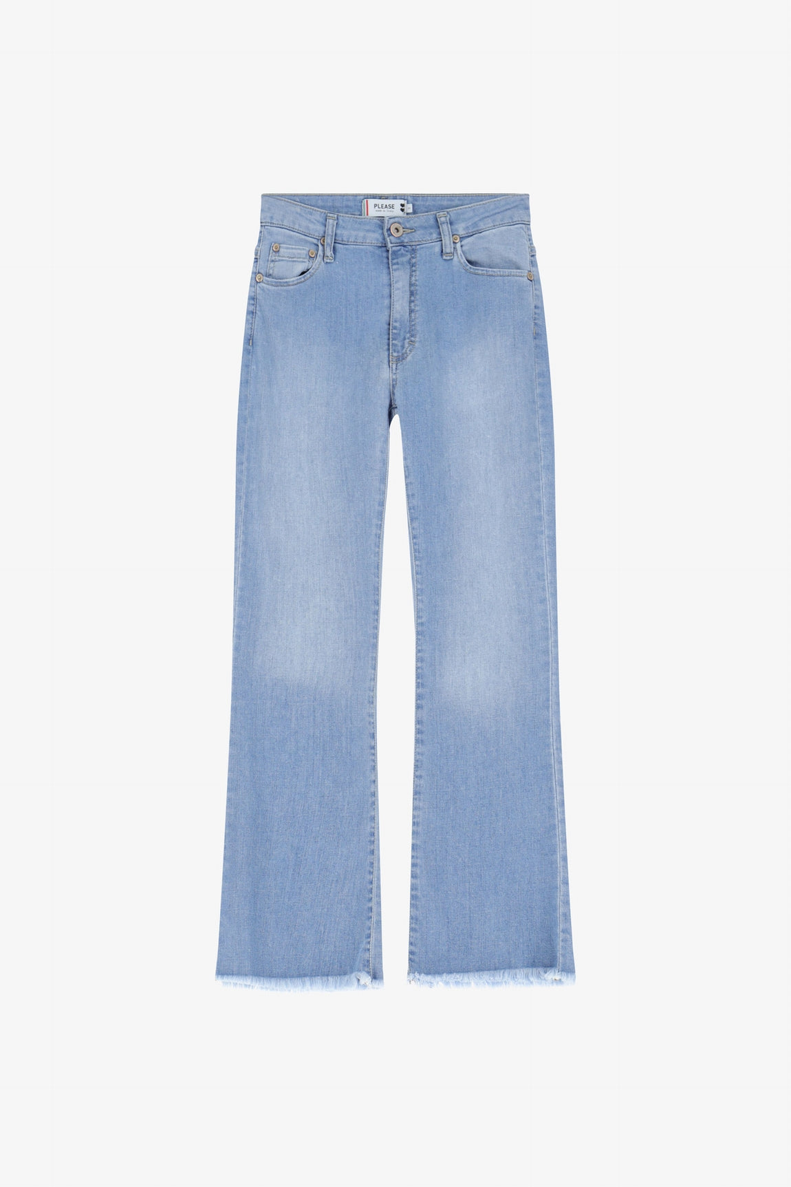 Please Pantalon Blu Denim P27rbq2ntd